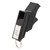 Sports Whistle, Basketball Sports Training Referee Whistle Camping Survival Emergency Lifesaving Whistles (Black Silver) Molten Valkeen Whistle Molten