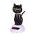 Car Dashboard Decoration Cute Bobble Head Cat Ornament Solar Dancing Toy Shaking Cat Kitten Doll Toy Car Interior Doll Ornament Tabletop Decor Shaking Head Ornament for Car Office Home Decor Black