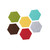 STOBOK 6 Pcs Photos Display Board Hexagon Cork Board Bulletin Bar Strip Tack Cork Board Strips Felt Self Adhesive Memo Board Notice Board Strip Hexagon Board Tiles Bulletin Board Stickers