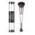 Vela.Yue Dual Ended Foundation Concealer Duo Makeup Brush Liquid Cream and Powder Complexion Perfector for Eyes Face Lucite Handle