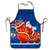 YISHOW Christmas Santa Claus Adjustable Bib Apron, Washable Unisex Cooking Kitchen Aprons For Chef