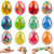 CLUEWR 12 Pack Easter Eggs Stress Balls, Colorful Fidget Toys Stress Relief Squishy Balls Easter Basket Stuffers Party Favor Gifts