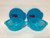 Tupperware Crystalwave Microwave Plus Stainguard 2 Pc Set 1 3/4 Cup - Blues