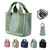 2023 New Women Large Capacity Multi-pocket Handbag, Multi-compartment Canvas Crossbody Shoulder Tote Bag For Travel Work.