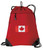 Canada Flag Drawstring Backpack Bag Canada Cinch Pack - UNIQUE MESH & MICROFIBER