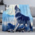 3D Wolf Blanket Soft Cozy Throw Blanket, Wolf & Moon Plush Fleece Blanket for Couch, Lightweight Warm Flannel Blanket Decorative Fuzzy Throws for All Season (50 x 60 in, Wolf & Moon)