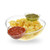 Chips and Dips Bowl 3pc Set - Generously sized bowl and 2 detachable cups for dips - Great for Salad, Chips, Dips, Salsa and other Snacks