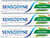 Sensodyne Fresh Mint Sensitive Toothpaste, Strong Teeth and Healthy Gums, Triple Cleaning Action, 2.64 Oz (75g) - Pack of 3