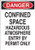 Brady 84569 Self Sticking Polyester Admittance Sign, 10" X 7", Legend "Confined Space Hazardous Atmosphere Entry By Permit Only"