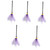 FOYTOKI 5pcs Witch Broom Halloween Witches Broomstick Costume Witch Broom Wizard Flying Broom Witch Broom Props Witch Broom Plastic Kids Costume Cosplay Purple Child Mesh Accessories