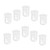 Gatuida 10pcs Beaker Graduated Measuring Cups 50ml Lab Measuring Cups Measure Measuring Pitcher Liquid Measuring Cups Measuring Cups with Scale Glass Epoxy Resin Insulation