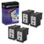 Speedy Inks Remanufactured Ink Cartridge Replacement for HP 74 (Black, 4-Pack)