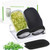 Seed Sprouting Kit, 2 Large Wide Mouth Mason Jars with Sprout Lids, Blackout Sleeves, Drain Tray, Stainless Steel Stand, Sprouts Growing Kit for Bean, Broccoli, Alfalfa (Black)