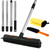 Pet Hair Remover Rubber Broom with Squeegee 49'' Adjustable Handle Carpet Rake Push Broom for Hair Pet Dog Carpet Hardwood Floor Tile Windows Cleaning Pet Hair Remover Rubber Broom with Squeegee 49'' Adjustable Handle Carpet Rake Push Broom for Hair Pet Dog Carpet Hardwood Floor Tile Windows Cleaning
