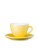 Abbott Collection 27-AVENUE-02-SUN Diner Capp & Saucer-Yellow-3"H(6oz), 3 inches high,
