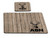 Deer Hunter Rustic 2 piece Personalized Desk Set with Rubber Coaster & Mouse Pad for him