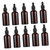 SOLUSTRE 10 Pcs Glass Essential Oil Bottle Brown Dropper Bottles Bottles Eye Dropper Bottles Essential Oils Bottles Pipette Bottle Aroma Cosmetic Travel Perfume Container Bottle