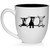 Daylor Goats Ceramic Coffee Mug Tea Cup Gift for Her, Him, Friend, Coworker, Wife, Husband, Animal Lover (16oz White)