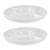 Unomor 2pcs Five Grid Platter Charcuterie Container Melamine Platter Snack Fruit Tray Chip Dip Serving Nutrition Plates Veggie Tray Divided Melamine Plate Food Compartment White Travel