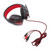 UKCOCO Luminous Gaming Headset Stereo Gaming Headset Over Ear Headphone Gaming Headphones with Microphone Headset with Microphone Stereo Headphones Abs Travel Computer Ear Pads