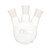 ULTECHNOVO 3 Laboratory Container Round Bottom Boiling Flask Distilling Flask Multi Neck Distillation Apparatus Lab Boiling Flasks Flask Container Lab Spatula White Erlenmeyer Flask Glass