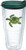 Tervis 1254383 Green Turtle Tumbler with Emblem and Hunter Green Lid 24oz, Clear