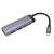 Docking Station, USB C High Speed VGA USB3.1 USB2.0 Hub PD100 6 in 1 for Notebook