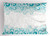 Ambesonne Turquoise Pillow Sham, Abstract Floral Flowers Pattern Classic Artistic Design Illustration, Decorative Standard King Size Printed Pillowcase, 36 X 20 Inches, Teal Turquoise White