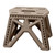 Mini Stool, Laundry Folding Stool, Lightweight Step Stool, Folding Step Stool, Anti Slip Step Stool, Plasttic Foldable Step Stools, Non Slip Foot Stool Texture Ideal for Bathroom, Dining Room