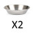 RSVP 6" Round Mini Pie Pan Endurance 18/8 Stainless Steel Bakeware (2-Pack)