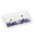 Abbott Collection 27-Provence-RECT Lavender Rectangle Tray, White/Purple