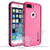 Robotek Impervius iPhone 7 Plus/8 Plus Waterproof Case | Underwater Full Sealed Cover | Snowproof Shockproof Dirtproof | IP68 Certified with Built-in Screen Protector (Pink)