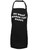 zerogravitee Do What Makes You Happy Apron with 2 patch pockets in Black - One Size
