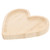 Wood Tray Wooden Serving Tray Heart Shape Plates Fruit Serving Dish Cake Plate Decorative Serving Platter Cupcake Holders Mothers Day Decor for Food Cake Snack Fruit Wooden Tray