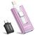 SCICNCE 128GB Photo Stick for iPhone Flash Drive, USB Memory Stick Thumb Drive External Storage Compatible with iPhone iPad Android Computer (Light Purple)