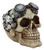 Ebros Steampunk Pilot Aviator Robotic Skull Statue Sci Fi Decor Figurine With Painted 3D Protruding Gearwork Mechanism Design