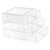 DIYEAH Drawer Storage Box Clear Drawer Storage Container Practical Organizer Drawer Style Makeup Organizer Storage Case Storage Drawers Table Storage Holder Acrylic Desk Stationery Office