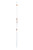 Wilmad-LabGlass LG-9355-104 Large Orifice Color Coded Volumetric Pipette, 2mL, Orange