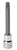 GearWrench 80450 3/8' Drive Long Triple Square Bit Metric Socket 8mm, Black