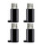 4Pack USB C to Micro USB Adapter, Type C Female to Micro-USB Male Convert Connector Replacement for Samsung A10s, A03, A03 Core, S7 S6 Edge, Galaxy J3 J7 Charging Data Sync
