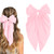 Bow Hair for Women Large Bow Hair Clips Pink Hair Bow Satin Hair Barrettes Clip for Women Hair Accessories for Women Hair Bows Hair Barrettes(Light Pink)