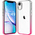 JJGoo Compatiable with iPhone XR Case Clear, Transparent Shockproof Phone Case, Slim Anti-Scratch Hard PC Back Protective Cover Bumper, Gradient Pink