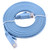 Vbestlife CAT6 RJ45 LAN Cable, 0.5m-15M UTP Flat Network Cable for 1000 Mbps Gigabit Ethernet - Blue(3m)