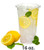 16 oz-100 Set Disposable Crystal Clear Plastic Cups with Flat Lids