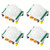 Dorhea 4Pcs HC-SR501 Pir Motion Infrared Human Body Sensor Module Pyroelectric Infrared Motion Detector Module for Raspberry Pi Microcontrollers Projects