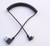 Choojialiy Coiled Mini USB Cable, 1.5 Meter Coiled Right Angle Mini B USB Charger Cable, USB to Mini USB Sync Charging and Data Transfer Spring Coiled Cord for Mini USB Devices