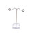 Cabilock Display Rack Acrylic Earring Holder T Shape Earring Display Jewelry Display Stand Earring Holder Stand Jewelry Rack Organizer Earrings Stand Jewelry Organizer Tower