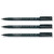 Staedtler Lumocolor 318F Permanent Markers Fine Tip Pack of 3 Black
