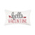 ONWAY Hello Valentine Pillow Covers 12x20 Happy Valentine's Day Decoration Lumbar Pillowcase Farmhouse Patio Cushion Case for Sofa Couch Home Bed
