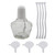 Kesell 150ml Alcohol Burner Lamp Glass Lab Bunsen Burners for Lab Equipment Heating with 5 Replacement Wicks and 3 Funnel